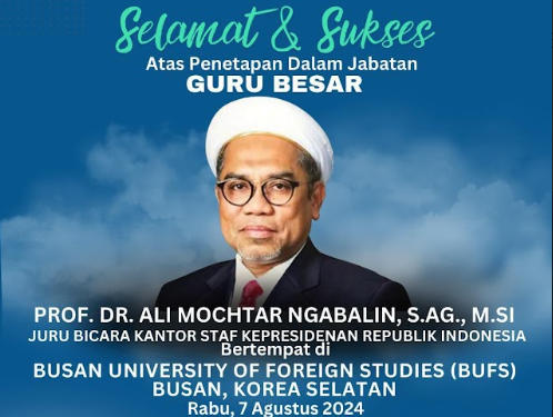 Prof. Dr. Ali Mochtar Ngabalin Mengedepankan Moderasi dan Menolak Kekerasan dalam Agama