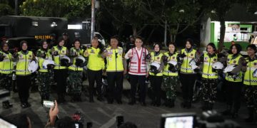 Kakorlantas Polri Irjen Pol. Agus Suryonugroho meninjau Pos Terpadu KM 57