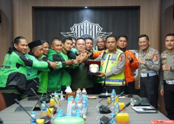 Apresiasi Program Polantas Menyapa, Tekab Ojol Jambi Safari Jalur Darat ke Jakarta